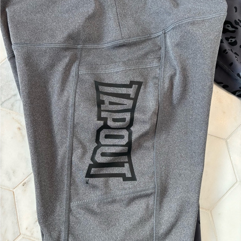 Tapout Gray Shorts and Legend Leopard Print Leggings size Medium - Picture 7 of 7